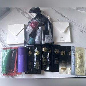 *Samples- R&Co, Oribe, Costa Brazil, Moroccan oil, hourglass +